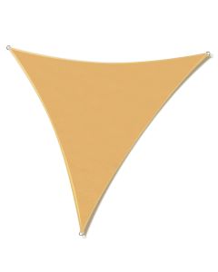 247Garden 16x16X16Ft Triangle Sunshade Canopy/ Block 95% UV, Woven Fabric, Heavy Duty, Water Permeable Shade Sail Cloth 200GSM