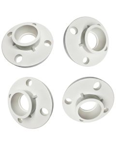 4-Pack 2 in. PVC SCH40/80 TS Flange ASTM D2466/D2467 (Socket-Type High Pressure Pipe Fittings)