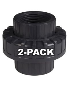 2-Pack 1 in. Schedule 80 PVC Unions Threaded-Type Fittings ASTM D2467/F1970