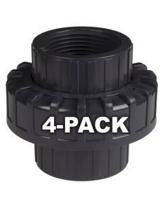 4-Pack 1 in. Schedule 80 PVC Unions Threaded-Type Fittings ASTM D2467/F1970