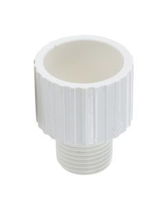 3/4 x 1/2 in. Schedule 40 PVC Reducing Male Adapter NPT to Socket NSF Pipe Fitting SCH40 ASTM D2466 3/4" Slip x 1/2" MNPT