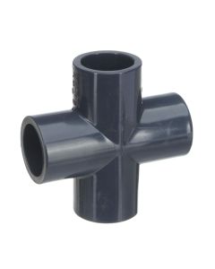 324/Box 1/2 in. Sch-80 PVC Cross 4-Way Pipe Fittings NSF ASTM D2467 Slip/Socket FS USA Wholesale Special
