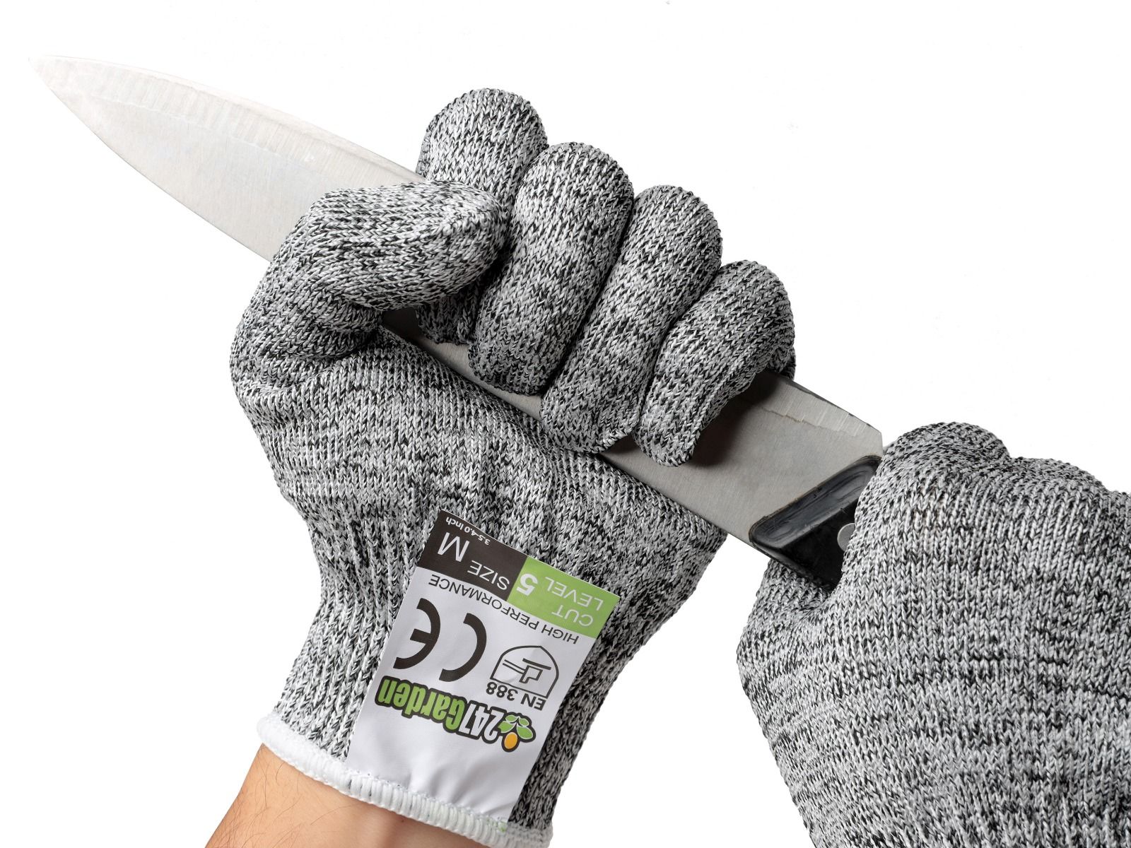 Cut Resistant Gloves Anti knife Cut HPPE Level 5 EN388 Safety Work