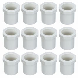 12-PK 3/4" Spigot x 1/2" Slip PVC Schedule-40 Busher Reducing Ring NSF ...