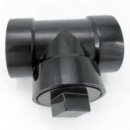 4 in. ABS Flush Cleanout Tee w/ Plug DWV Pipe Fitting NSF ASTM D2661
