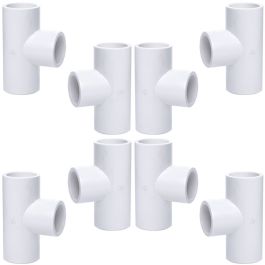 1 in. SCH-40 PVC Tee 3-Way Plumbing-Grade Pipe Fitting NSF ASTM
