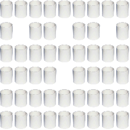 2 Inch Coupling 50pcs 2 in. Schedule 40 PVC Coupling/Coupler Pipe Fitting NSF SCH40 ...