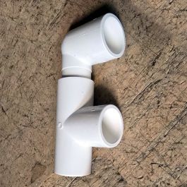 F Type Pvc 2 in. PVC SCH-40 F-Type 2-Port Manifold w/ Modular Design & Adjustable ...