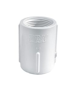 1/2 in. Schedule 40 PVC Coupling FIP x FIP, 1/2" FPT x FPT Threaded Pipe Coupler, Threaded Ends