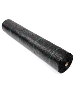 247Garden 6X320 Feet Ground Cover/Weed Barrier (100GSM Black Landscape Fabric UV-Resistance 1920 Sqft Folded-Roll)
