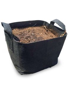 247Garden 7-Gallon Square Aeration Fabric Pot Planting Grow Bag w/Handles (Grey 12.5 x 12.5 x 10.5)