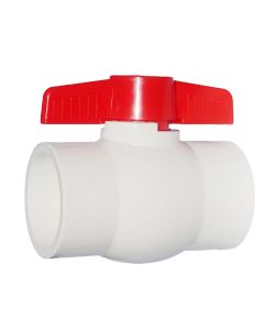 2 in. Schedule 40 PVC Compact Ball Valve, Socket 