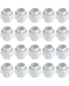 20-Pack 3/4 in. Schedule 40 PVC Unions w/ O-Ring Socket-Type Pipe Fittings