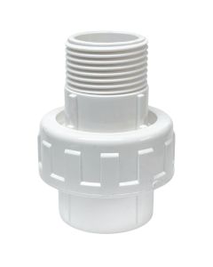 3/4 in. Schedule 40 PVC Male Union Fitting w/Socket Connection for SCH40/SCH80 Pipes