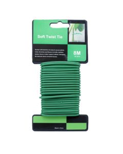 247Garden Soft Twist Ties 3.5MM x 8M (25+Ft) for Plant Support/Multifunctional Use for Bonsai and More