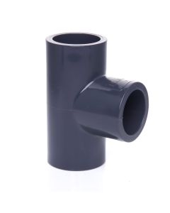 2 in. Schedule 80 PVC Tee 3-Way Straight T Sch-80 Pipe Fitting