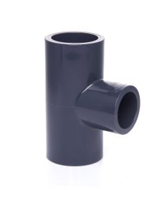 1 x 1/2 x 1 in. Schedule 80 PVC Reducing Tee 3-Way Sch-80 Pipe Increase/Reducer Straight T-Fitting (Socket)