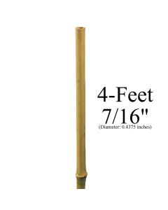 247Garden 4-Feet 7/16" (10-12mm) Natural Bamboo Stake (USDA-Approved)