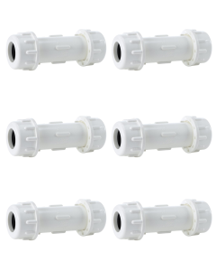6-Pack 3/4 in. Schedule 40 PVC PVC Compression Couplings/Couplers