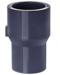 3/4 x 1/2 in. Schedule 80 PVC Reducing Coupling, Sch-80 Pipe Increaser/Reducer Fitting (Socket)