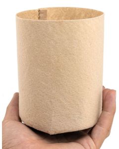 247Garden 1/4 Gallon Basic Round Aeration Fabric Pot/Plant Grow Bag (Tan Color, 200GSM, 5H x 4D)