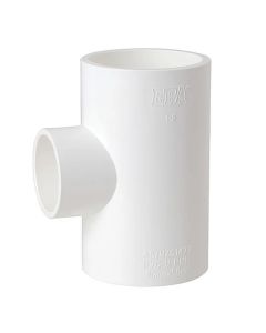 1 x 3/4 x 1 in. Schedule 40 PVC Reducing Tee 3-Way NSF Sch-40 Pipe Fitting