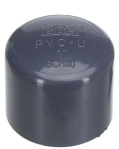 1 in. Schedule 80 PVC Cap/End Plug/Spigot Sch-80 Pipe Fitting (Socket)