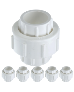 6-Pack 3/4 in. Schedule 40 PVC Unions w/ O-Ring Socket-Type Pipe Fittings