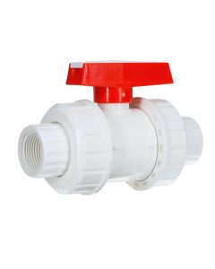 3/4 in. Schedule 40 PVC True Union Ball Valve FPTxFPT Threaded-Fitting ASTM ANSI NSF-Certified