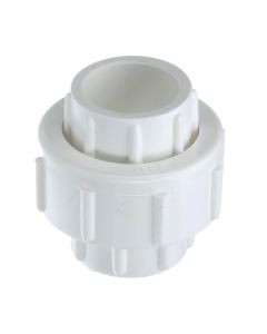 3/4 in. Schedule 40 PVC Union w/ O-Ring, SCH40/80 Pipe Repair Fitting, Socket