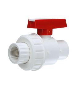 3/4 in. Schedule 40 PVC Single Union Ball Valve FPTxFPT Threaded-Fitting for Sch40/80 Pipe Fittings