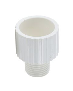 3/4 x 1/2 in. Schedule 40 PVC Reducing Male Adapter NSF Pipe Fitting