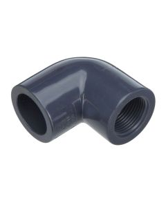 2 in. Schedule 80 PVC 90-Degree Female-Threaded Elbow, Sch-80 Pipe Fitting (Socket x Threaded)