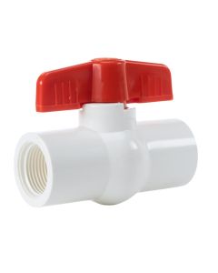 3/4 in. Schedule 40 PVC Compact Ball Valve Threaded-Fitting FPTxFPT NSF-Certified