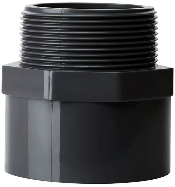 247Garden 3 in. SCH-80 PVC Male Hex Adapter Slip x MNPT Fitting