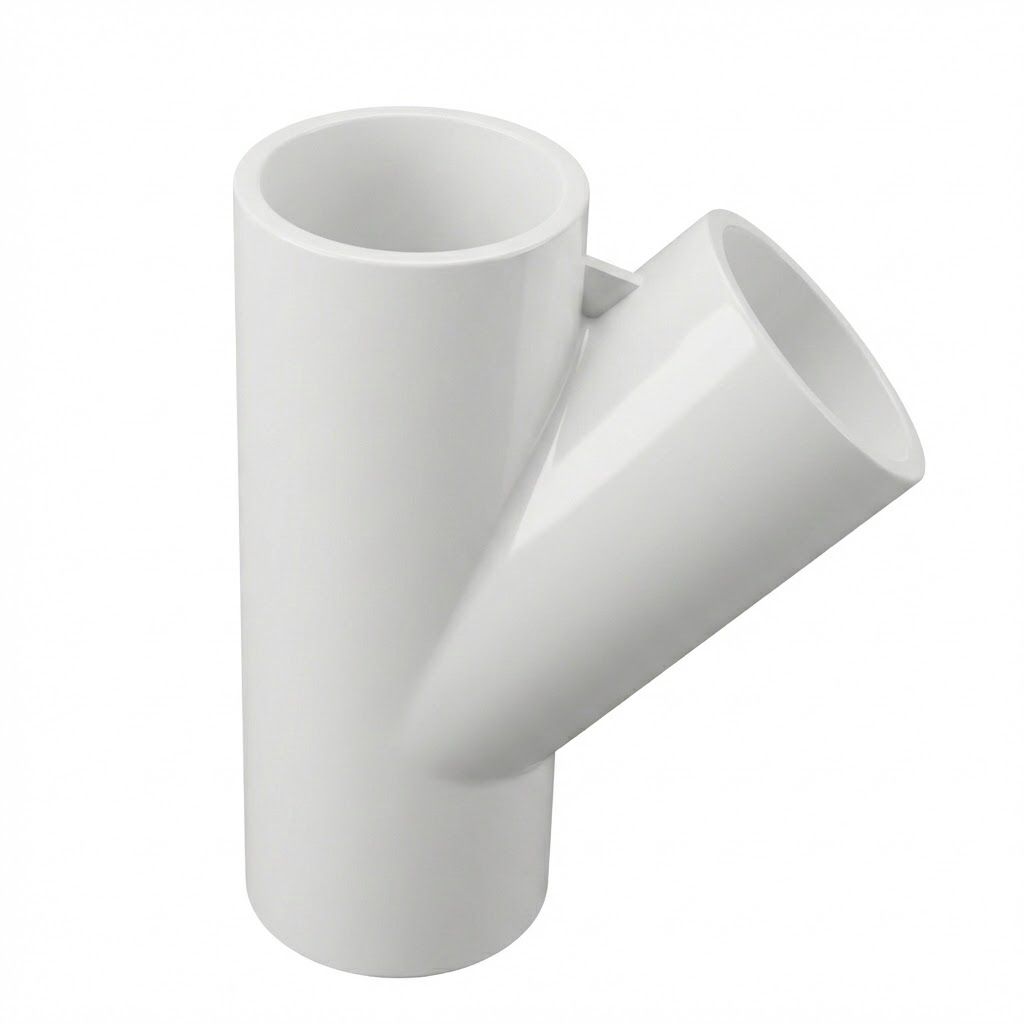 1-1/4 in. Schedule 40 PVC Skew Tee 3-Way 45-Degree Lateral Wye