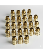 25-Pack 1 in. PEX-A x 3/4 in. Male Pipe Threaded MTP/NTP Adapters NSF Lead Free DZR Brass ASTM F1960 PEX Cold Expansion Fittings