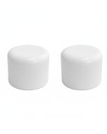 2-Pack 1" SCH-40 PVC End Caps Plumbing Grade Fittings NSF-PW UPC ASTM ANSI D2466
