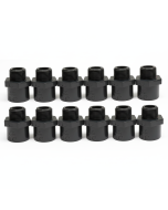 12-Pack 3/4 in. Schedule 80 PVC Male Hex Adapters Pipe Fittings (Socket x MPT) NSF ASTM D2467/D2464 NPT Precision-Grade Fittings