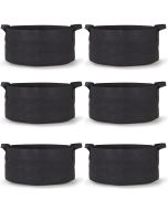 247Garden 100-Gallon Aeration Plant Grow Bags/Fabric Pots/Raised Garden Beds w/Handles (300GSM Black 18H x 40D) 6-Pack