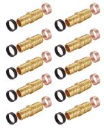 10-Pack 3/4" PEX x 3/4" PB (Polybutylene) Splicing Coupling with Ring, Repair Kit, Lead Free Brass