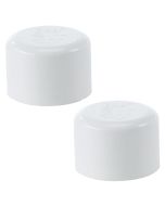 2-Pk 1-1/4 in. Schedule 40 PVC Caps/Slip Socket End Plug Pipe Fittings NSF SCH40 ASTM D2466 1.25"