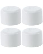 4-Pk 1-1/4 in. Schedule 40 PVC Caps/Slip Socket End Plug Pipe Fittings NSF SCH40 ASTM D2466 1.25"