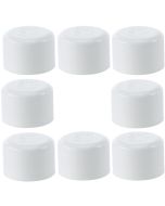 8-Pk 1-1/4 in. Schedule 40 PVC Caps/Slip Socket End Plug Pipe Fittings White NSF SCH40 ASTM D2466 1.25"
