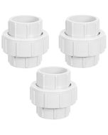 3-Pack 2 in. SCH-40 PVC Unions w/ EPDM O-Ring Seal Socket-Type ASTM D2466/F1970 Fittings