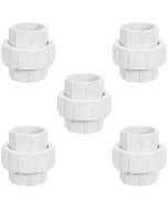 5-Pack 1.5 in. SCH-40 PVC Unions w/ EPDM O-Ring Seal, Socket-Type F1970 Fittings