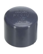 1/2 in. Schedule 80 PVC Cap/End Plug SCH-80 High Pressure Pipe Fitting NSF ASTM D2467