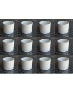 12PC/BOX 4 in. Schedule-40 DWV Coupling Hub x Hub Drain Waste Vent PVC Fitting ASTM D2665 NSF