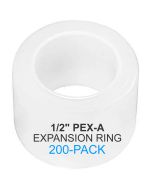 200-Pk 1/2" PEX-A Expansion Rings/Sleeves w/Stopper ASTM F1960 PPSU PEX Fittings NSF