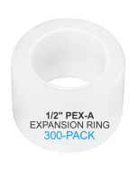 300-Pk 1/2" PEX-A Expansion Rings/Sleeves w/Stopper ASTM F1960 PPSU PEX Fittings NSF